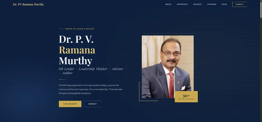 Dr. P.V. Ramana Murthy