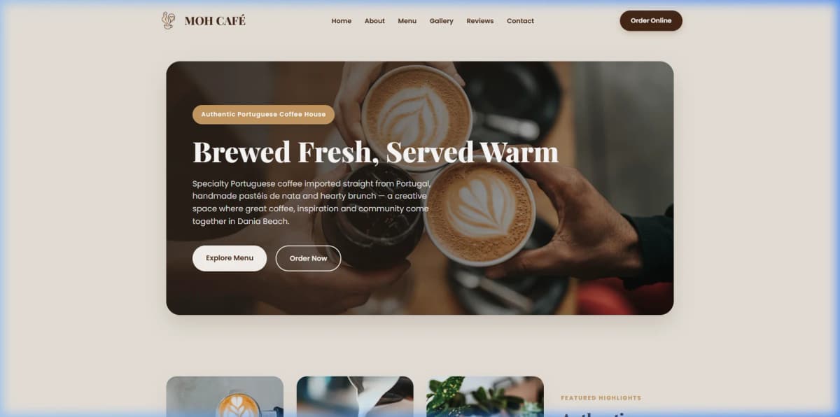MOH CAFÉ | Portuguese Coffee House